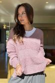 Bertie Boucle Stripe Slouch Knit Heather /17=