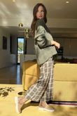Bertie Boucle Stripe Slouch Knit Khaki /10=