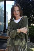 Bertie Boucle Stripe Slouch Knit Khaki /10=