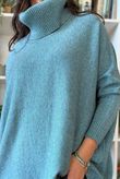 Beyond Terry Oversized Cowl Knit Duck Egg Marl