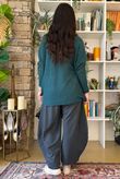 Beyond Terry Oversized Cowl Knit Lagoon