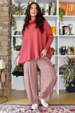 Beyond Terry Oversized Cowl Knit Rhubarb