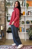 Beyond Terry Oversized Cowl Knit Rhubarb