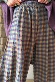 Bibi Gingham 7/8 Barrel Pant Olive