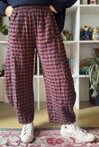 Bibi Gingham 7/8 Barrel Pant Rust