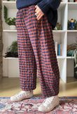 Bibi Gingham 7/8 Barrel Pant Rust