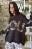 Big Softie Amour Slouch Knit Jumper Chocolate /13=