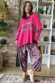 Big Softie Amour Slouch Knit Jumper Hot Pink