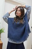 Big Softie Fringe Trapeze Knit Dark Denim /10 =