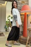 Big Softie Fringe Trapeze Knit Stone Marl /13 =