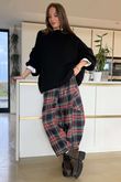 Big Softie Funnel Grunge Knit Black 