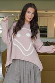 Big Softie Keep Smiling Knit Jumper Ballet