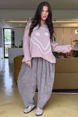 Big Softie Keep Smiling Knit Jumper Ballet