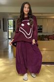 Big Softie Keep Smiling Knit Jumper Burgundy