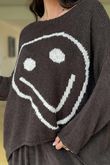 Big Softie Keep Smiling Knit Jumper Coffee Bean