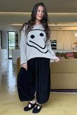 Big Softie Keep Smiling Knit Jumper Oatmeal