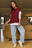 Big Softie Love Heart Knit Tank Burgundy /16 =