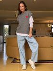 Big Softie Love Heart Knit Tank Slate /13 =
