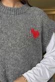 Big Softie Love Heart Knit Tank Slate /13 =