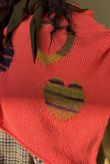 Big Softie Ombre Heart Slouch Knit Jumper Watermelon