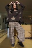 Big Softie Ombre Star Slouch Knit Jumper Coffee Bean