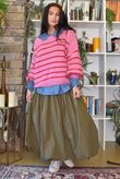 Big Softie Stripe Grunge Knit Bubblegum & Rouge