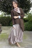  Big Softie Super Slant Knit Jumper Chocolate