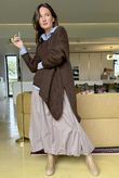  Big Softie Super Slant Knit Jumper Chocolate
