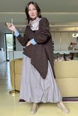  Big Softie Super Slant Knit Jumper Chocolate