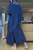  Big Softie Super Slant Knit Jumper Denim