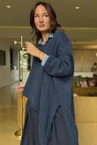  Big Softie Super Slant Knit Jumper Denim