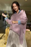  Big Softie Super Slant Knit Jumper Dusky Pink
