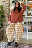  Big Softie Whipstitch Knit Jumper Rust