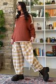  Big Softie Whipstitch Knit Jumper Rust