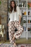 Bloc Spot Wide Barrel Pant Calico & Chocolate