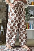 Bloc Spot Wide Barrel Pant Calico & Chocolate