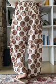 Bloc Spot Wide Barrel Pant Calico & Chocolate