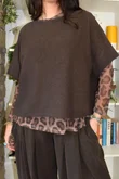 Bobby Mesh Layering Top Aliyah Leopard Chocolate