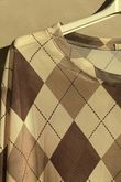 Bobby Mesh Layering Top Argyle Stone
