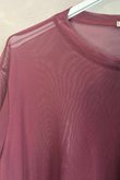Bobby Mesh Layering Top Burgundy /14=