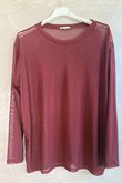 Bobby Mesh Layering Top Burgundy /14=