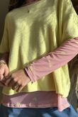 Bobby Mesh Layering Top Heart Sugar Pink & Lemon