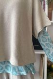 Bobby Mesh Layering Top Leopard Aqua /11=