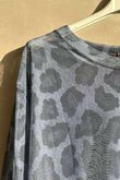 Bobby Mesh Layering Top Leopard Denim