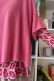 Bobby Mesh Layering Top Leopard Hot Pink /11=