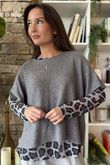 Bobby Mesh Layering Top Leopard Mono -