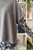 Bobby Mesh Layering Top Leopard Mono -