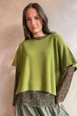 Bobby Mesh Layering Top Leopard Mucky Olive /20 pre order due approx 5 days
