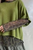 Bobby Mesh Layering Top Leopard Mucky Olive /20 pre order due approx 5 days