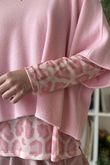 Bobby Mesh Layering Top Leopard Rose /2=